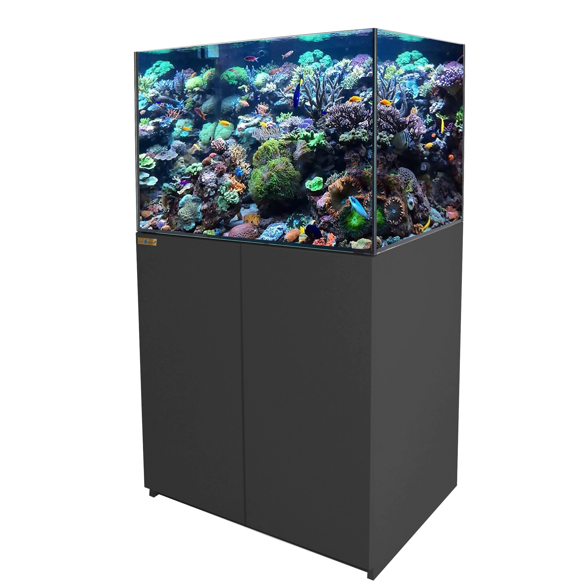 115 Gallon Coral Reef Aquarium Ultra Clear Glass Tank Built in Sump
