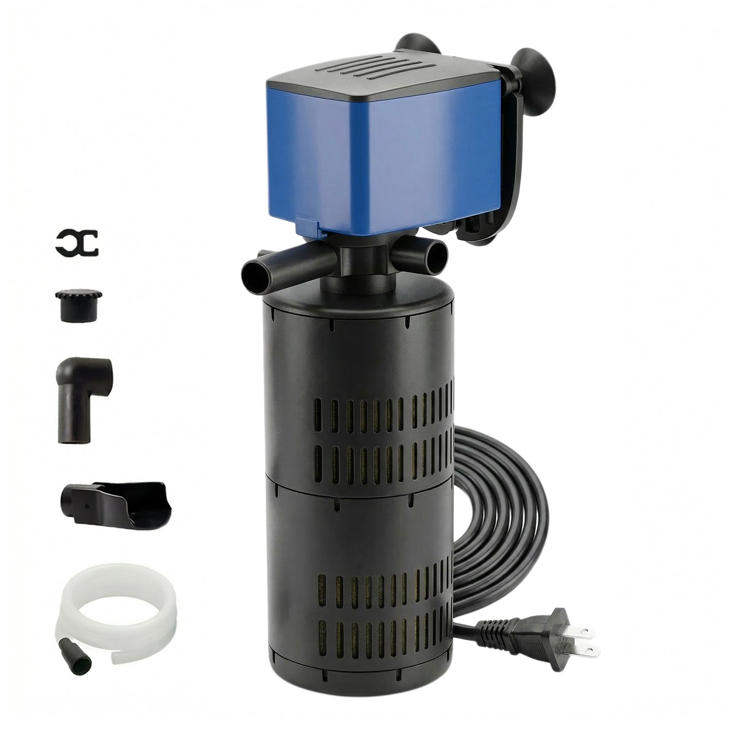 FEDOUR Aquairum mini-luchtpomp, 2,5 W, 180 lph, luchtpomp met 2 uitlaat voor aquaria, hangende aquaria, zuurstofpomp voor 1-200 liter, aquariumbeluchter met accessoires FEDOUR Aquairum mini-luchtpomp, 2,5 W, 180 lph, luchtpomp met 2 uitlaat voor aquaria, hangende aquaria, zuurstofpomp voor 1-200 liter, aquariumbeluchter met accessoires
