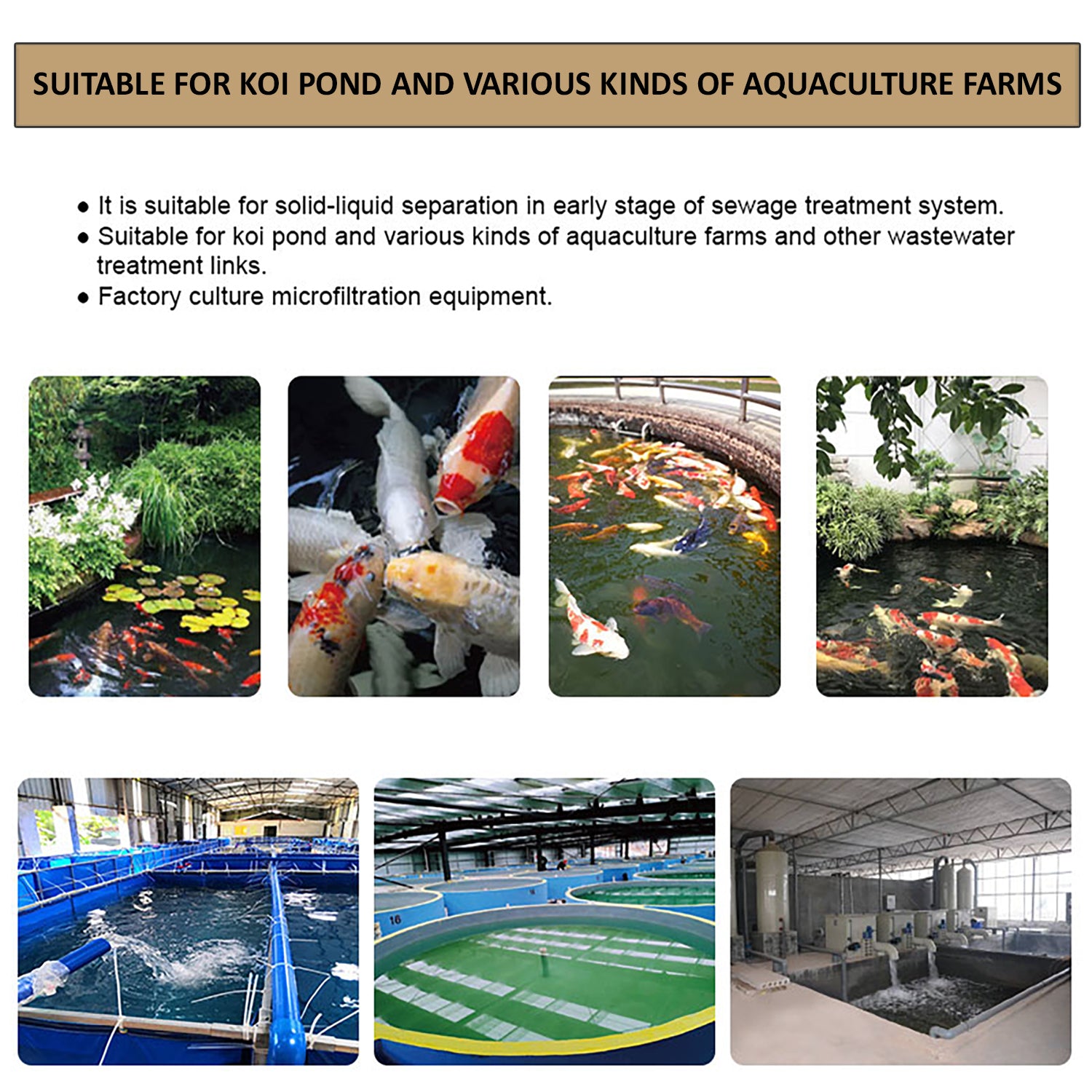 pond rotary drum filter