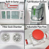 fish tank with built in filter