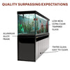 Aqua Dream Fish Tank 600 Gallon Aquarium Tempered Glass Black