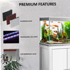 Aqua Dream 200 Gallon Aquarium White and Silver with Premium Filtration System