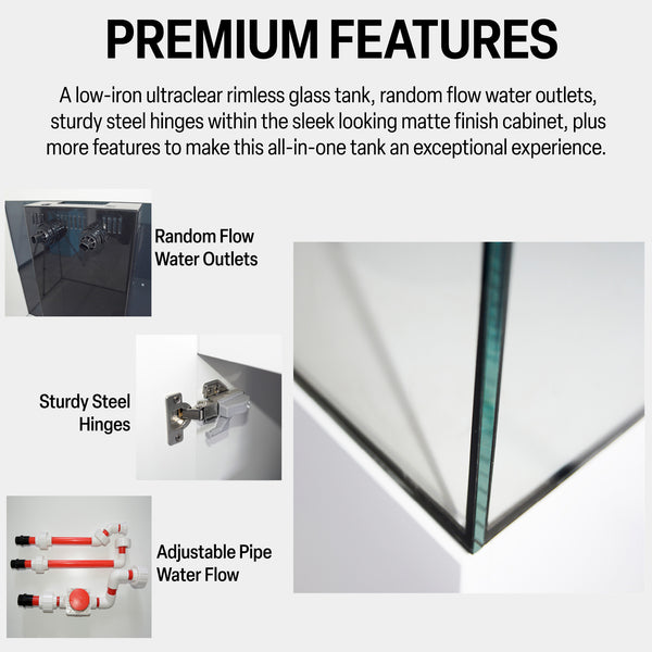 fish tank with built in filter