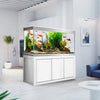 Aqua Dream 200 Gallon Aquarium White and Silver with Premium Filtration System