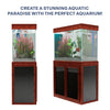 Aqua Dream 50 Gallon Tank Aquarium Redwood