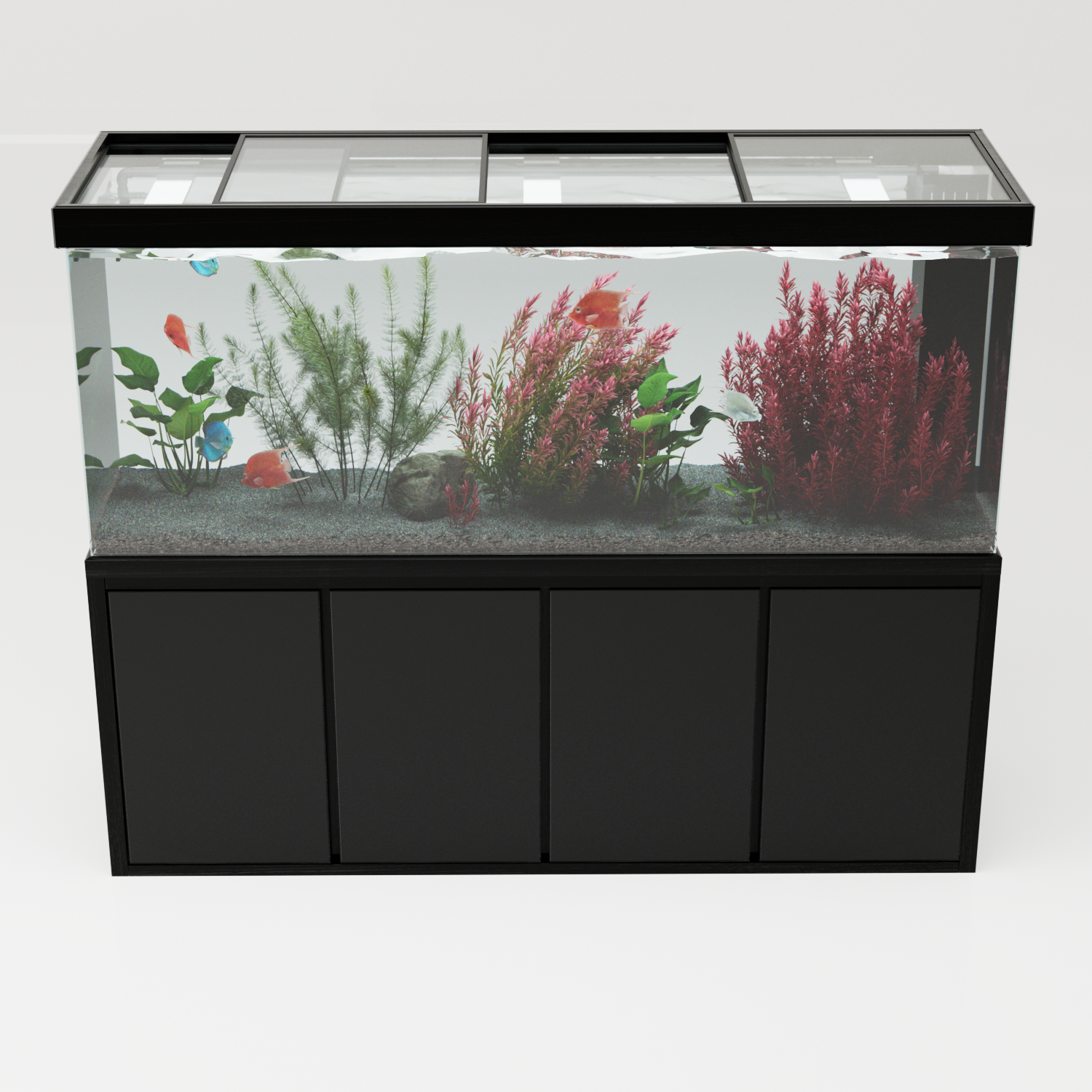 Aqua Dream 260 Gallon Aquarium Black Premium