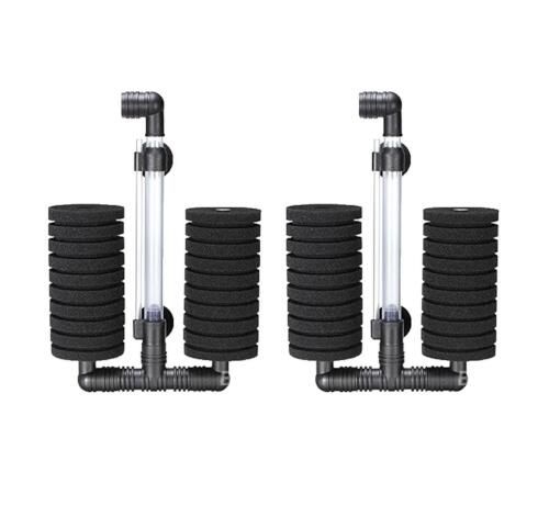 2 Large Double Head Bio-Sponge Filters