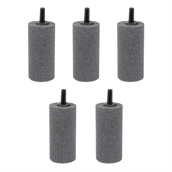 Air Stone 1 Inch Short Cylinder Diffuser for Fish Tank Aquarium Air Pump One Pack of 5pcs