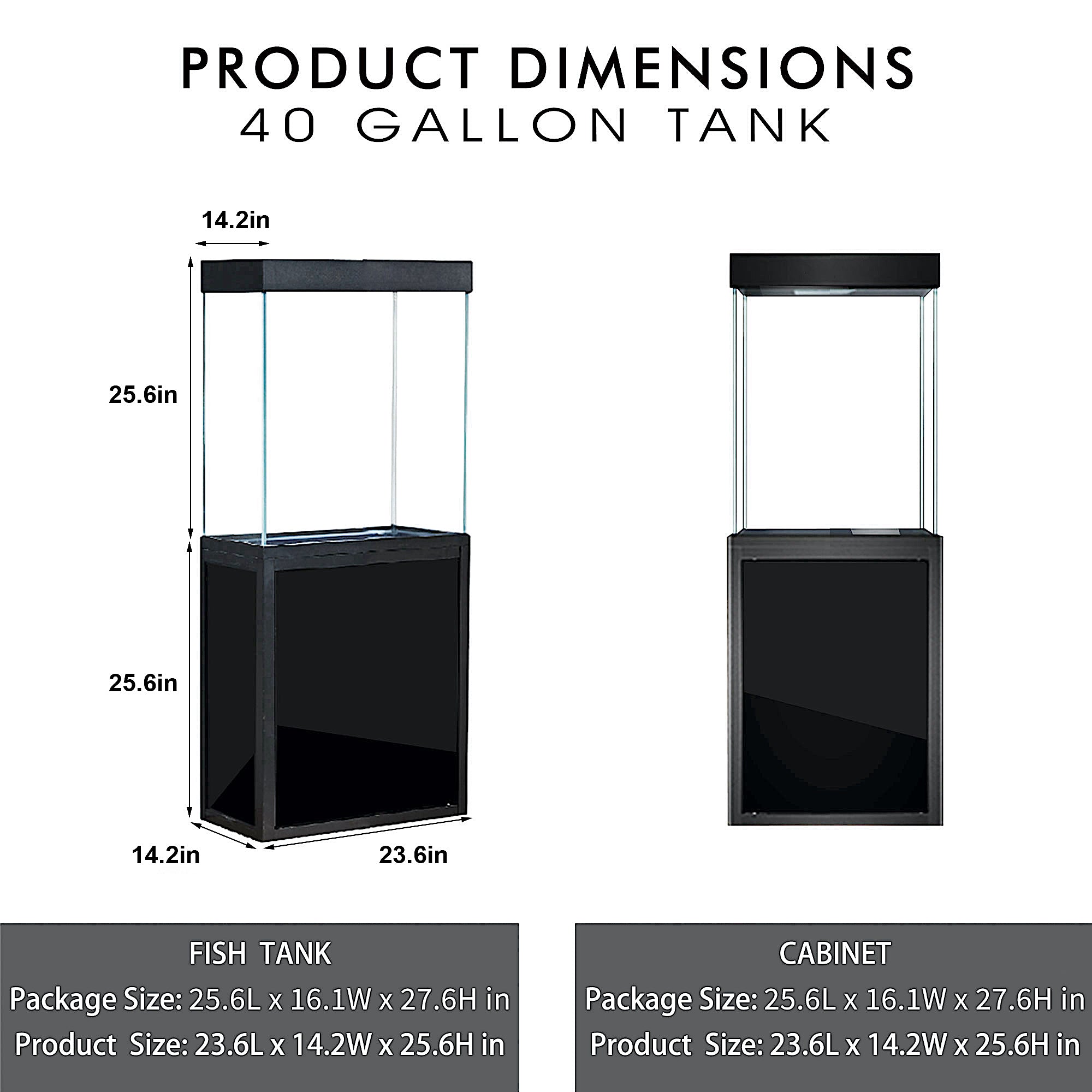 40 gallon fish tank and stand