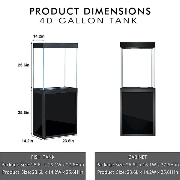 40 gallon fish tank and stand