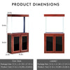 Aqua Dream 50 Gallon Tank Aquarium Redwood