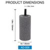 Air Stone 1 Inch Short Cylinder Diffuser for Fish Tank Aquarium Air Pump One Pack of 5pcs