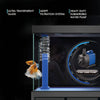 Aqua Dream 200 Gallon Aquarium White and Silver with Premium Filtration System
