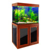 Aqua Dream 100 Gallon Tempered Glass Aquarium in Redwood