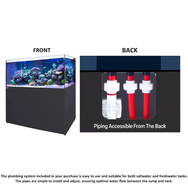 Aqua Dream 235 Gallon Tempered Glass Aquarium Black Premium