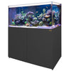 130 Gallon Coral Reef Aquarium Ultra Clear Glass Tank &d Built in Sump All Black