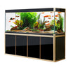 Aqua Dream Tempered Glass 220 Gallon Aquarium Black and Gold