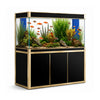 Aqua Dream 175 Gallon Tempered Glass Aquarium Black and Gold
