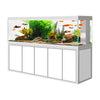 Aqua Dream Tempered Glass Aquarium 400 Gallon Fish Tank Complete Set White Silver