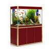 Aqua Dream 135 Gallon Tempered Glass Aquarium Red and Gold