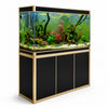 Aqua Dream 175 Gallon Tempered Glass Aquarium Black and Gold