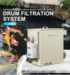 Koi Pond Drum Filtration System 300 Tons 80,700 GPH for Ponds 80,700 Gallons