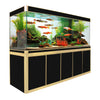 Aqua Dream 400 Gallon Tempered Glass Aquarium Black and Gold