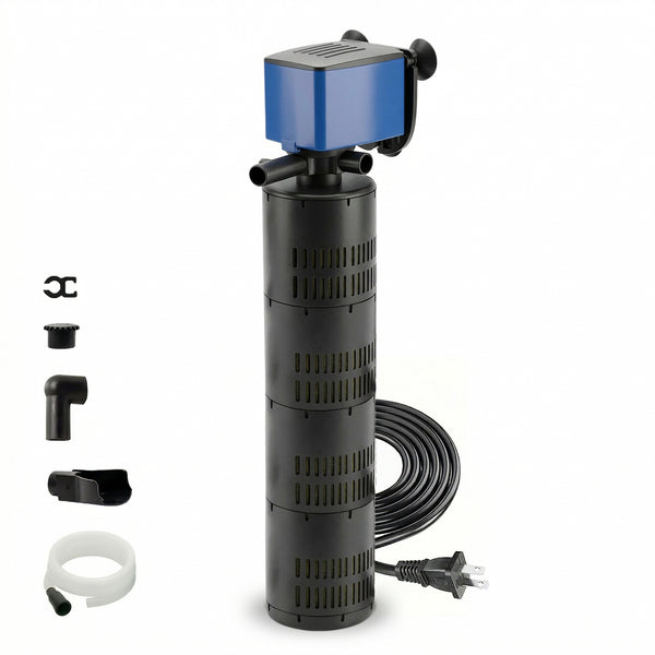 Aqua Dream 3In1 Aquarium Internal Filter Water Pump Oxygen 660 GPH
