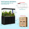 Aqua Dream 135 Gallon Tempered Glass Aquarium Black