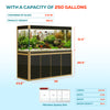 250 gallon aquarium with stand sump and LED black gold