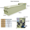 Macro Drum Pond Filter with Filter Media, Integrated Filtration Equipment, 50 Tons 13400 GPH Heavy duty Filter Media