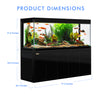 Aqua Dream Tempered Glass Aquarium 400 Gallon Fish Tank  Black