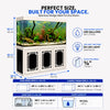 Aqua Dream 145 Gallon Tempered Glass Aquarium Silver Edition