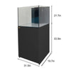 Coral Reef Aquarium 90 Gallon Ultra Clear Glass Tank & Built in Sump All Black