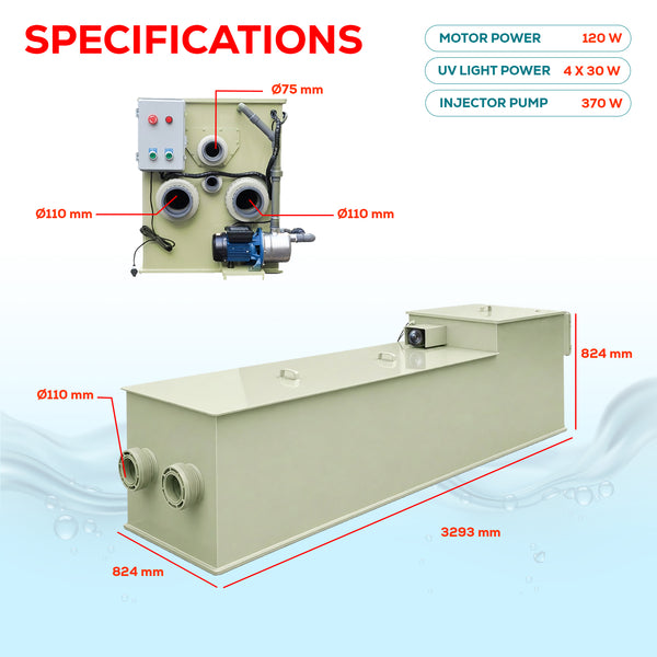 commercial koi pond filter system