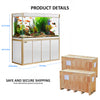 Aqua Dream 250 Gallon Tempered Glass Aquarium White and Gold