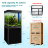 40 Gallon Fish Tank and Stand - Black Finish | Exact 40 Gallon Breeder Dimensions