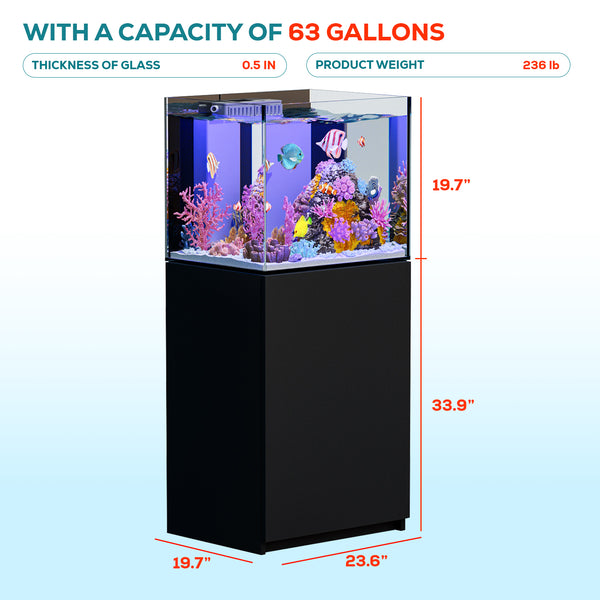 63 gallon reef tank