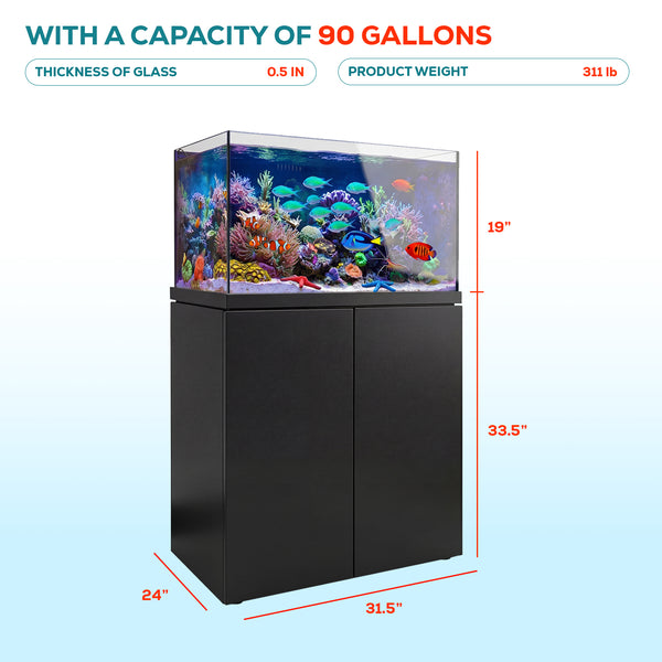 90 gallon reef aquarium complete set