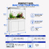 110 gallon aquarium with stand and sump