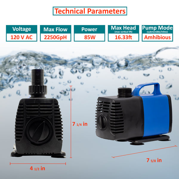 Aqua Dream 2250 GPH Amphibious Water Pump