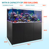 250 gallon aquarium with stand and sump