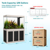 Aqua Dream 145 Gallon Tempered Glass Aquarium Silver Edition