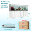 Aqua Dream 500 Gallon Tempered Glass Aquarium White Silver