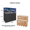 130 Gallon Coral Reef Aquarium Ultra Clear Glass Tank &d Built in Sump All Black