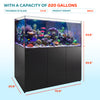 220 gallon aquarium with stand and sump