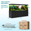 Aqua Dream 500 Gallon Tempered Glass Aquarium Black