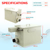 rotary drum pond filter 10 ton