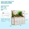 250 gallon rimless aquarium with stand