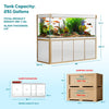 250 gallon rimless aquarium with stand